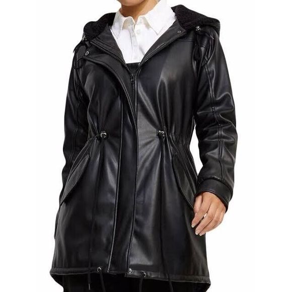 Unreal Fur Wet And Wild Faux Leather Jacket Size XS. H - Picture 3 of 4